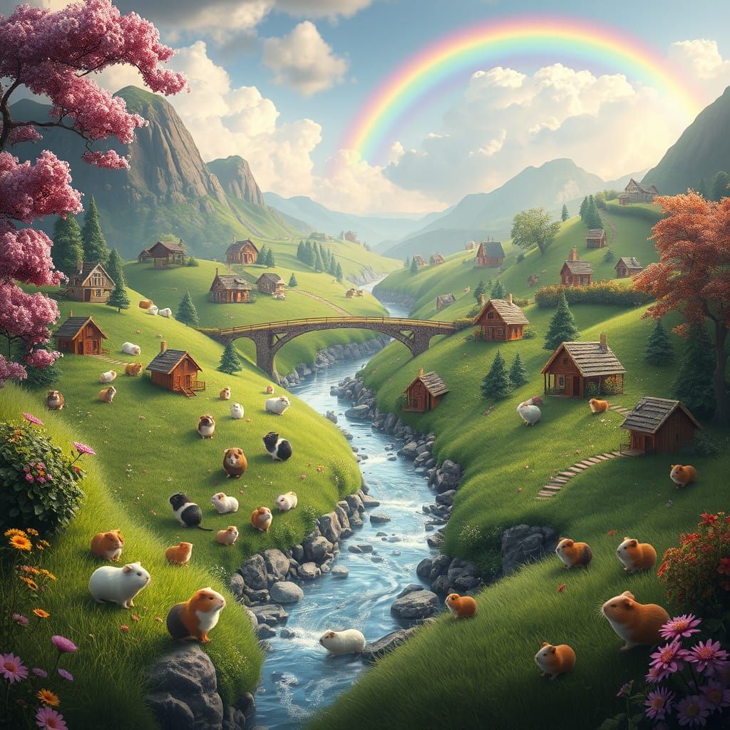 Guinea Pig Paradise Beyond the Rainbow Bridge