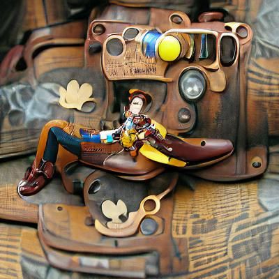 Steampunk Woody Character Design