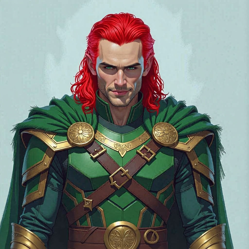 Loki, Norse Trickster God in Viking Armor