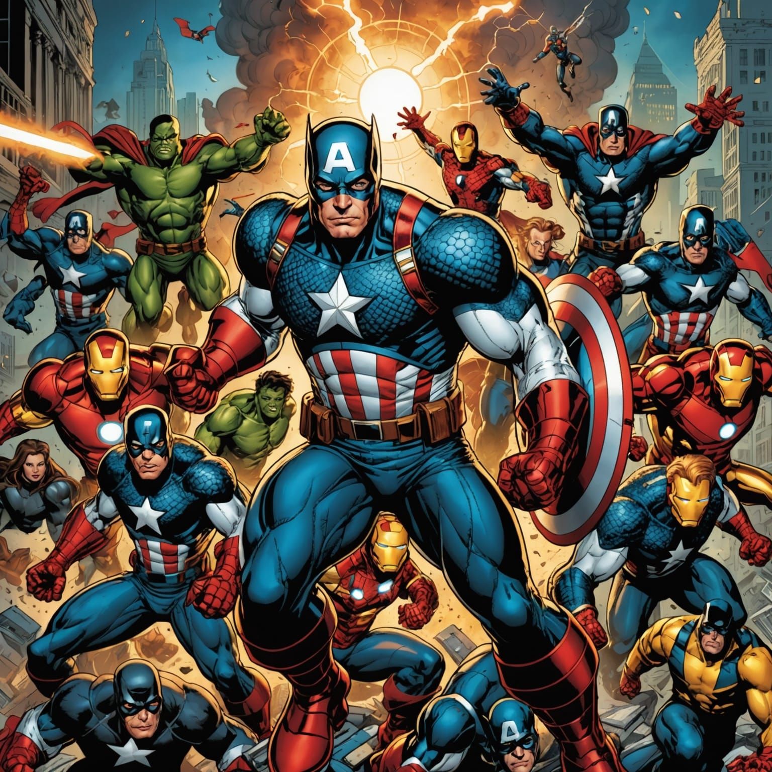 Marvel Comic Book Art by Mark Brooks and Dan Mumford