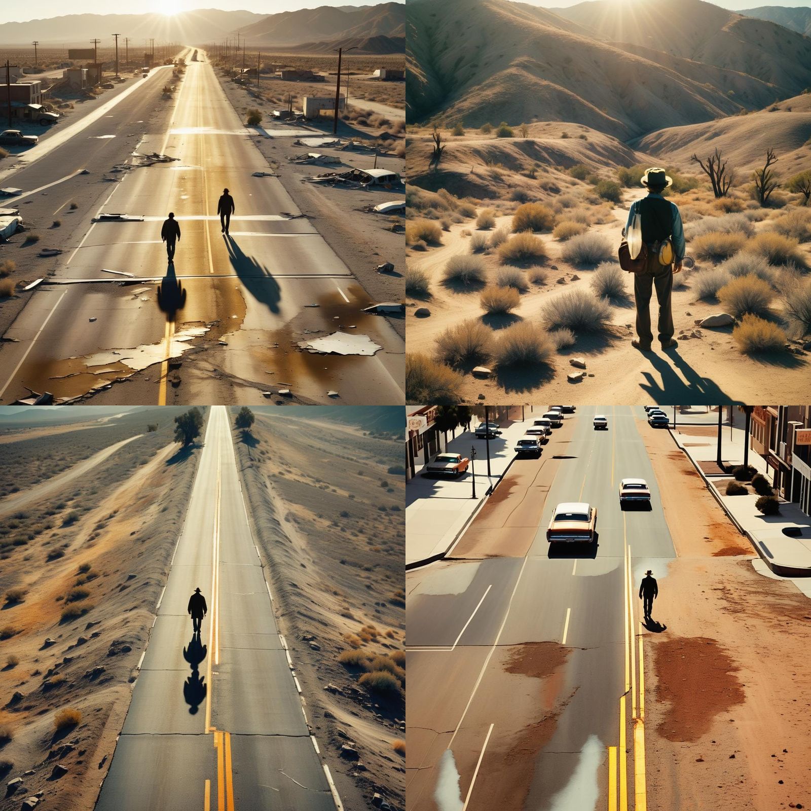 Desolate Lawless California Midafternoon: Cinematic Film Sti...