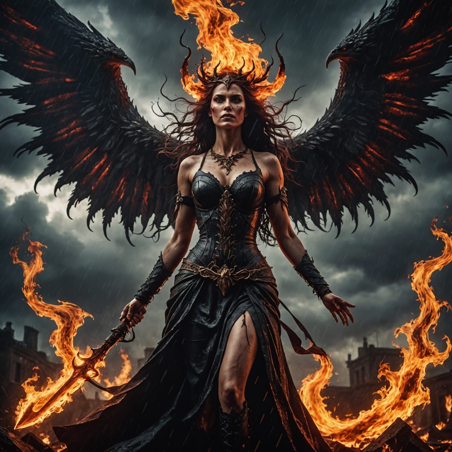 Lilith Rises from Hell in Flames