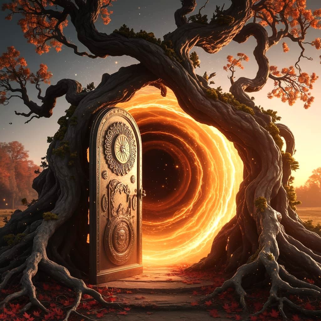Golden Portal to an Unknown Realm