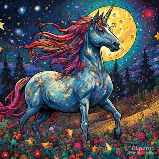 Rainbow Under Moonlight: A Night Spectacle