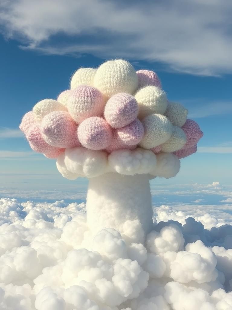 Knitted Cloud Palace in the Sky