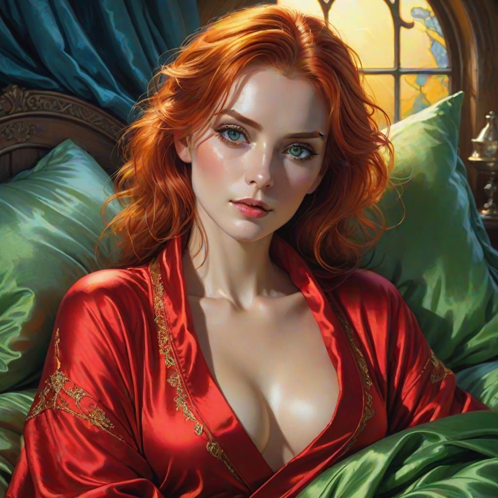 Gothic Beauty in Golden Hour