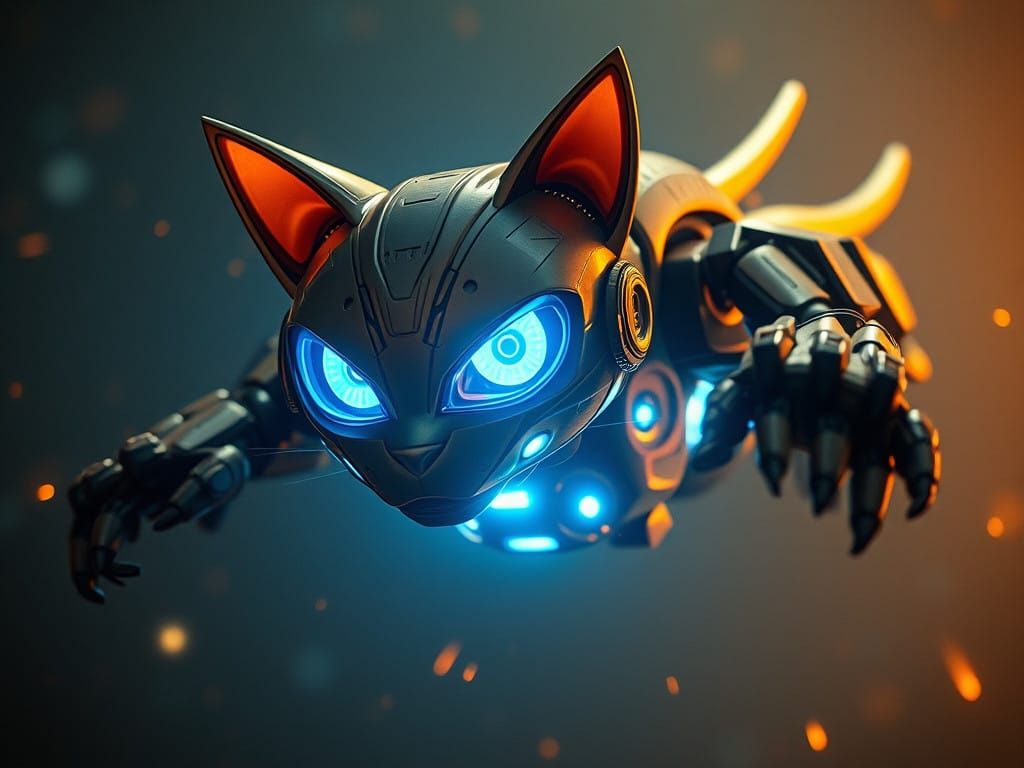 Astro Bot in Cinematic Style