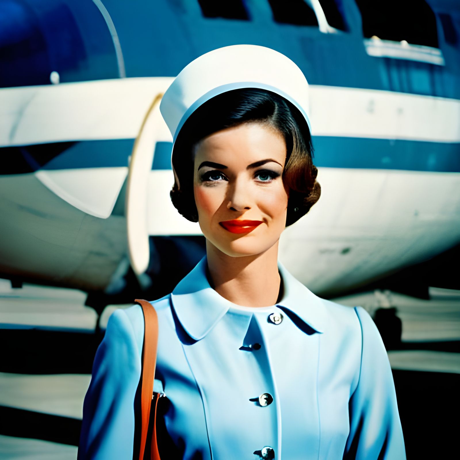 Vintage Pan Am Stewardess Vogue Photo Shoot