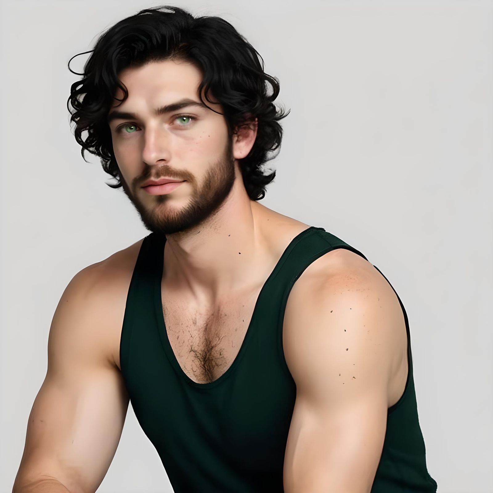 Friendly Cajun Man with Green Eyes