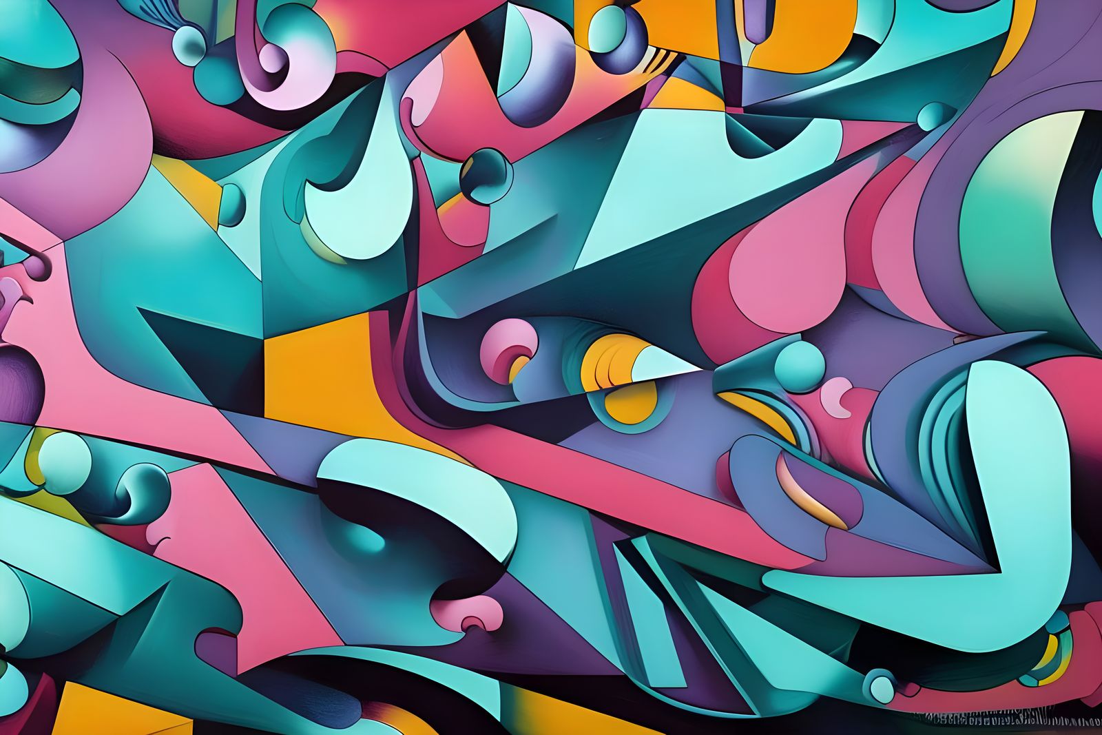 Psy abstract geometric modern art 21jan23