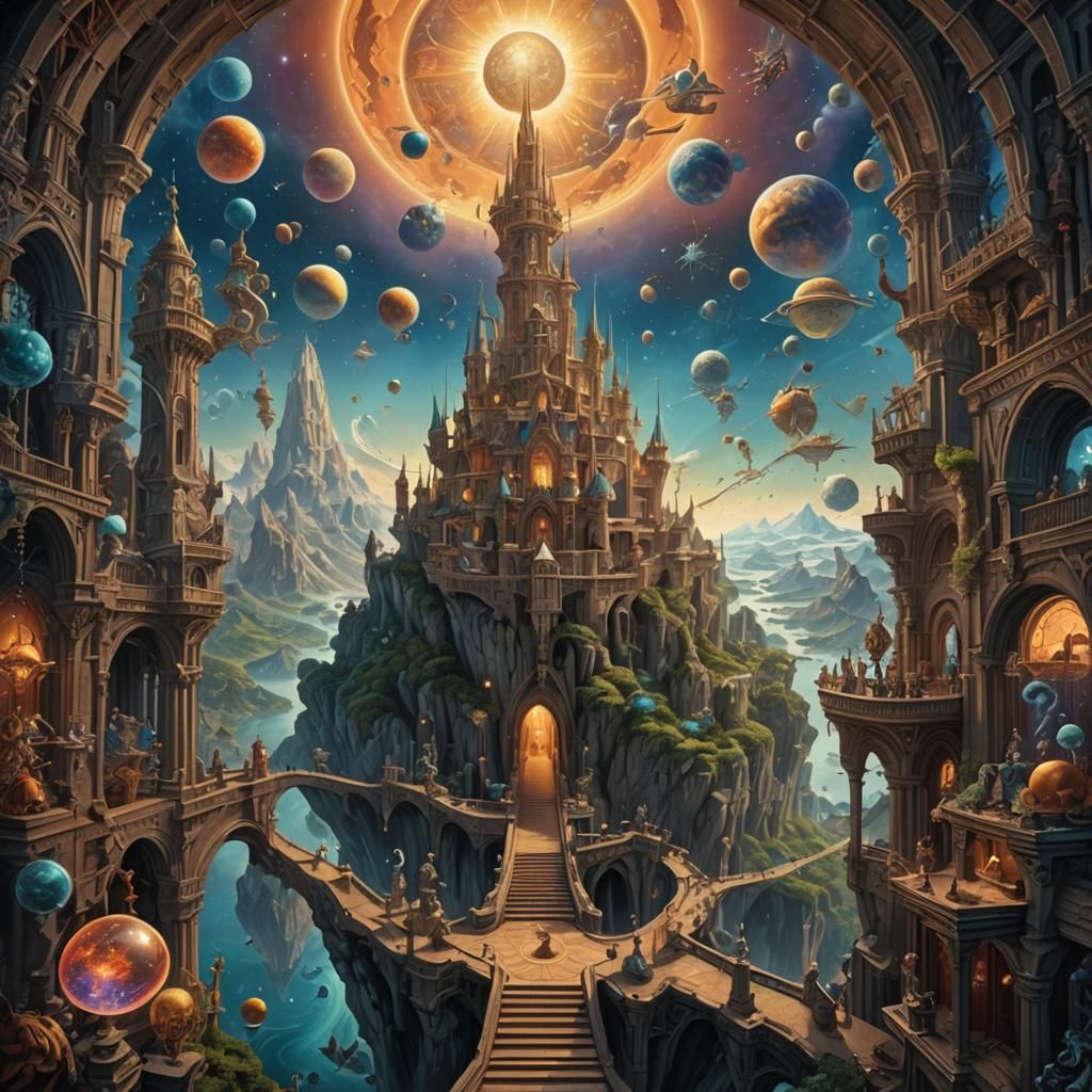 Celestial Kingdom: Surreal Fantasy Concept Art