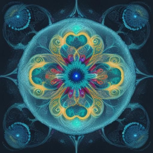 Organobromine Compound Molecules in Abstract Art