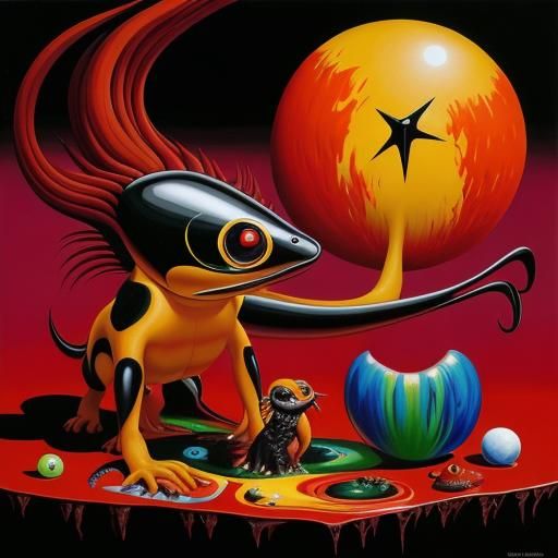 Surreal Matte Oil Painting