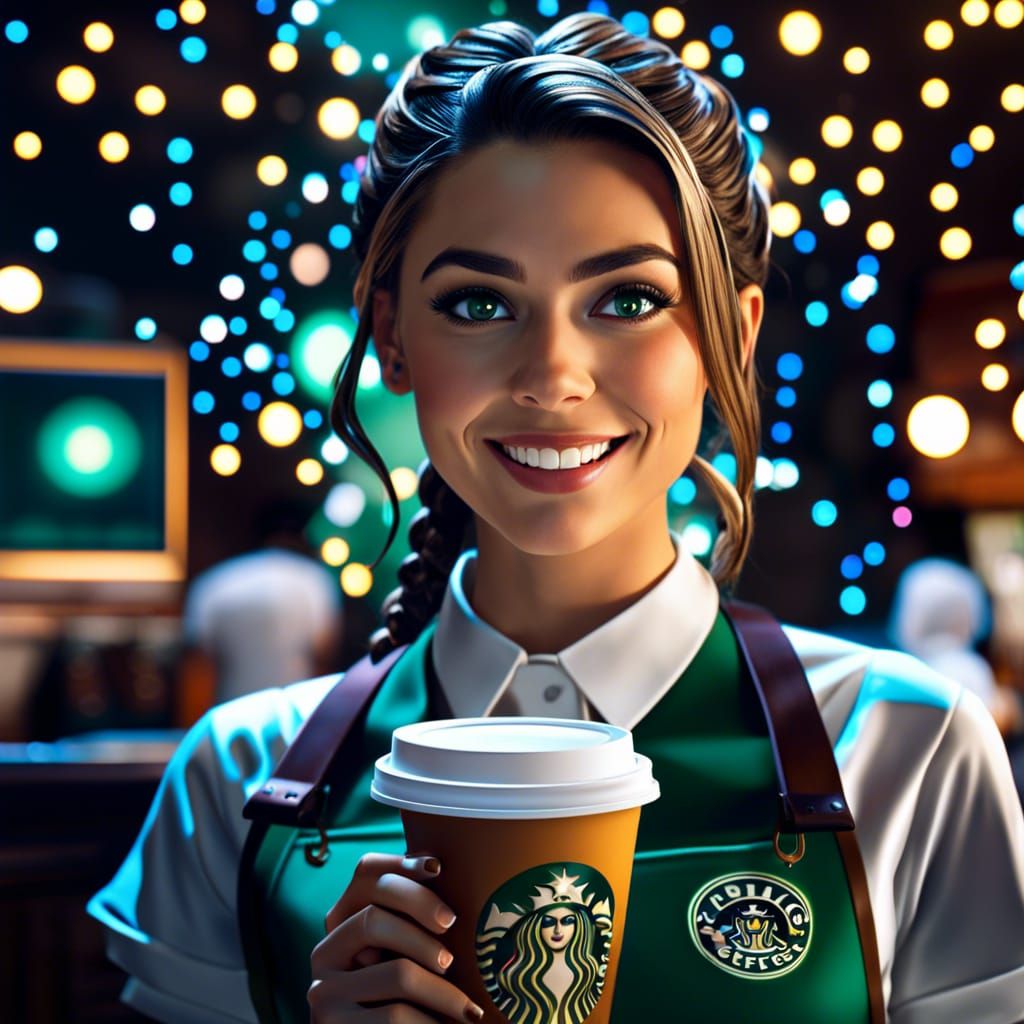 Sarah Hyland as Barista in Galactic Starbucks