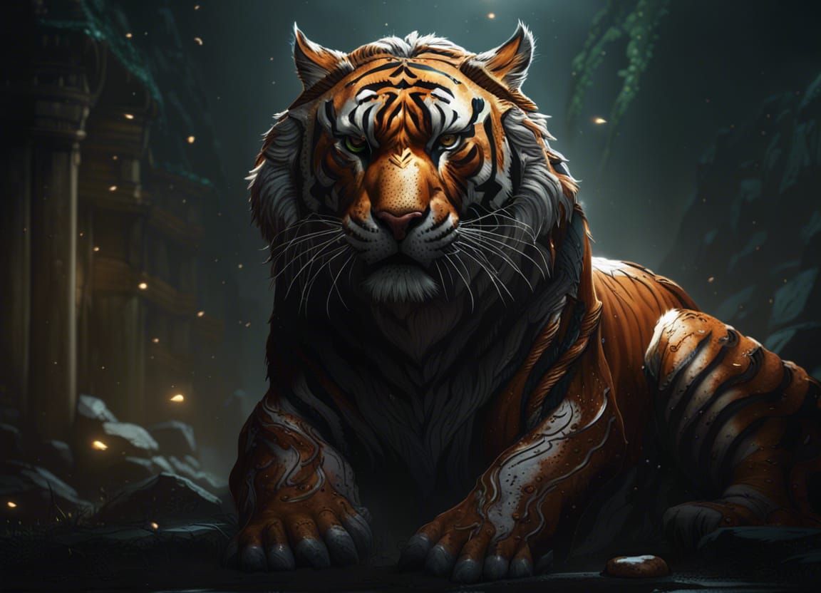 Powerful, majestic, proud tiger.