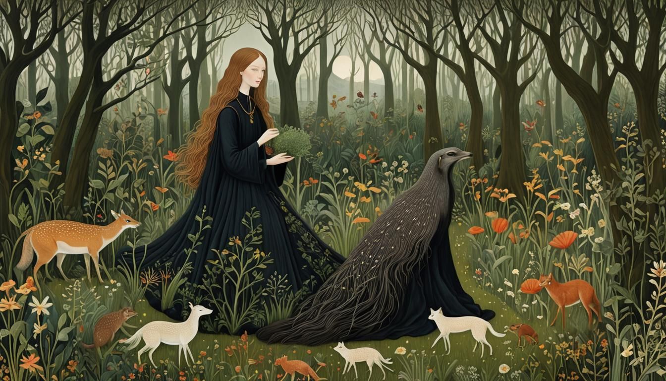 Mythical Creatures in Surreal Digital Art Collage