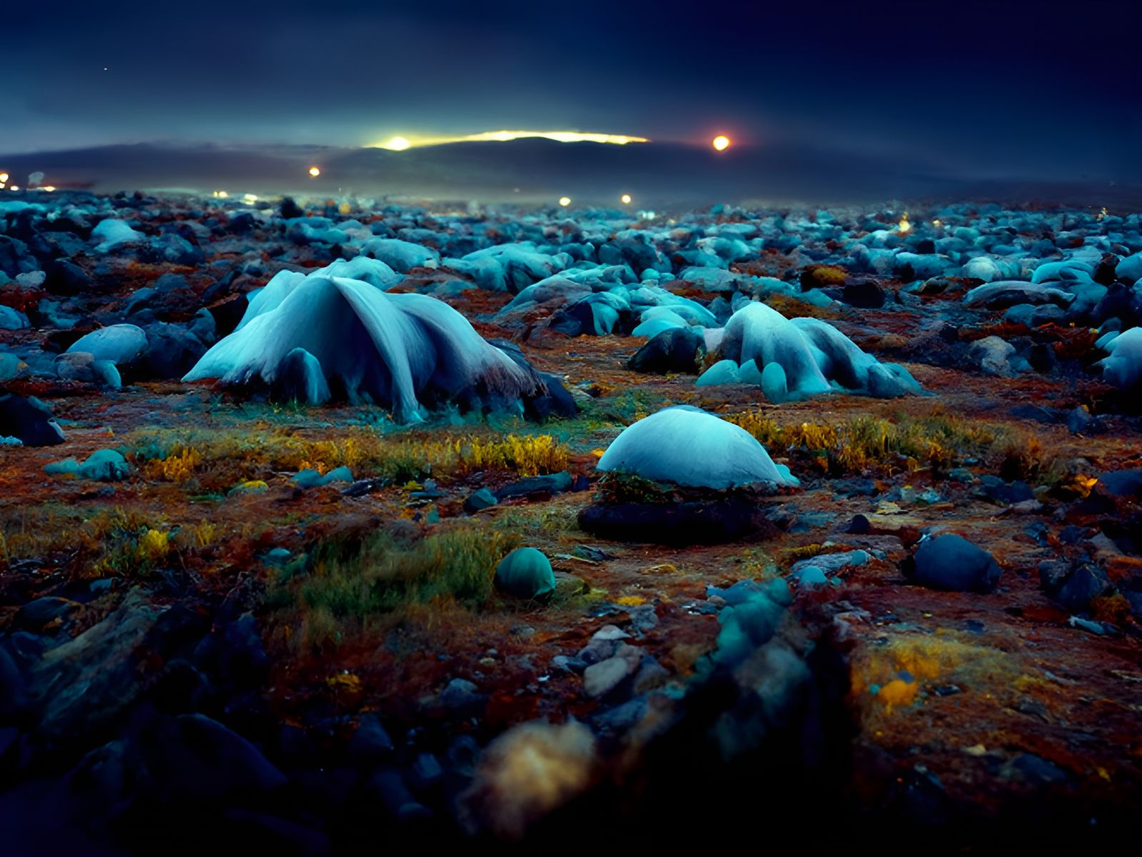 Alien Tundra Landscape Photography in 8K