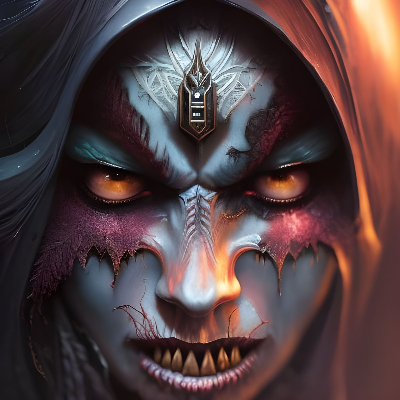 Undead Wizard in Dark Fantasy Style