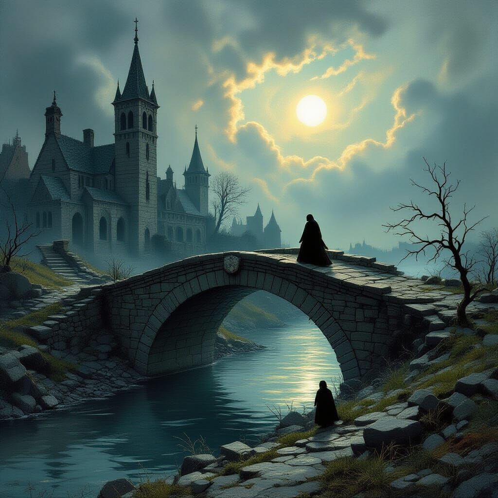 Horror Scene: Ruined Bridge at Sabbath