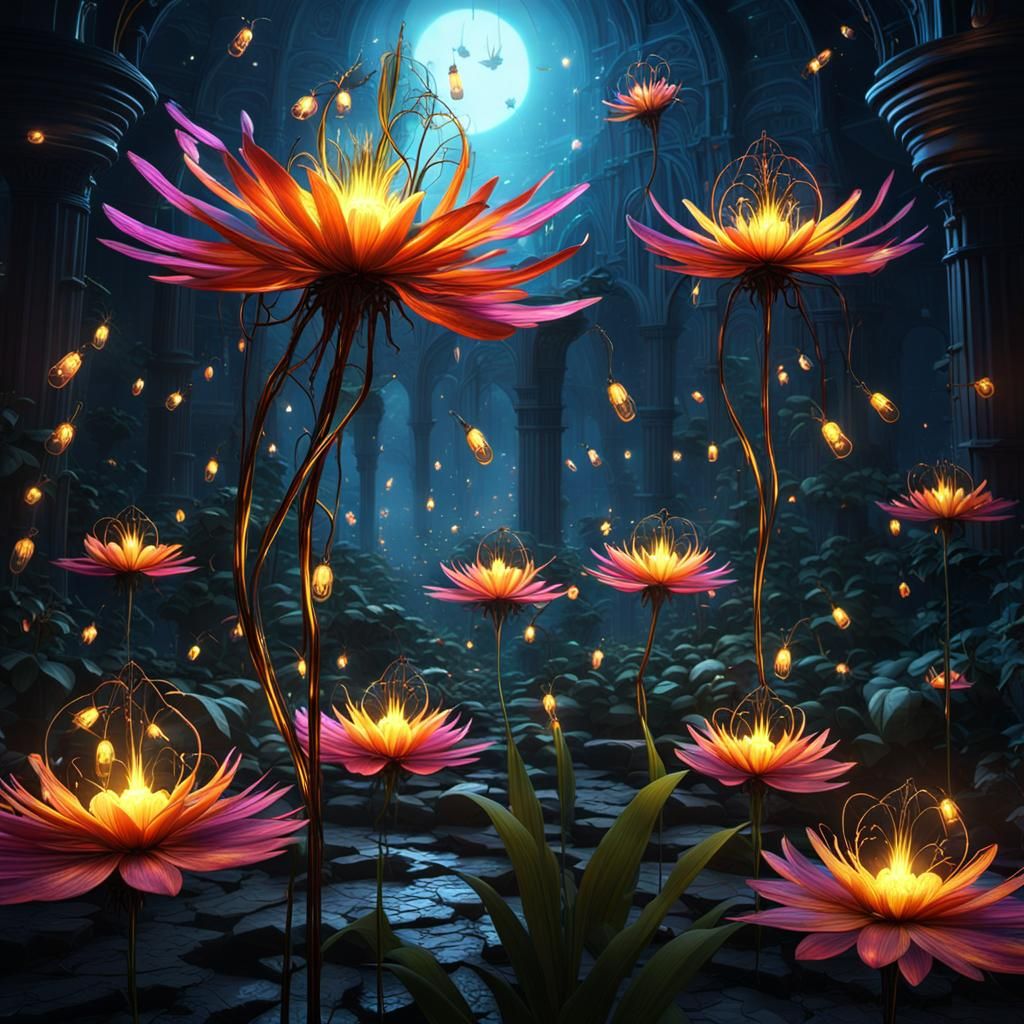 The Magical World of Luminance Flowers Series - 43