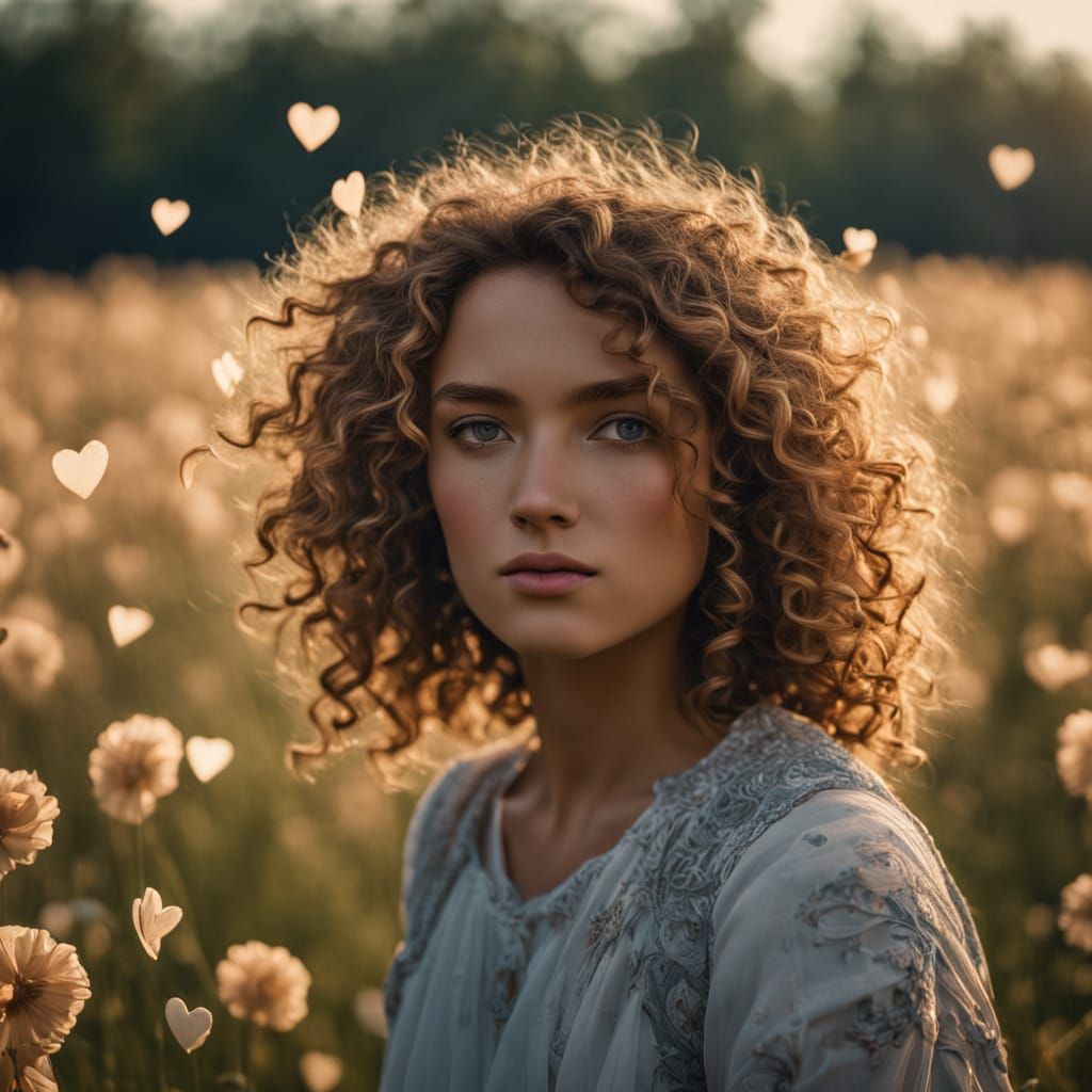 Ethereal Portrait in Golden Hour Light