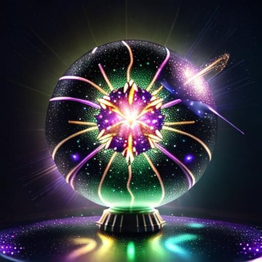 Exploding Glitter Bomb in Steampunk Style