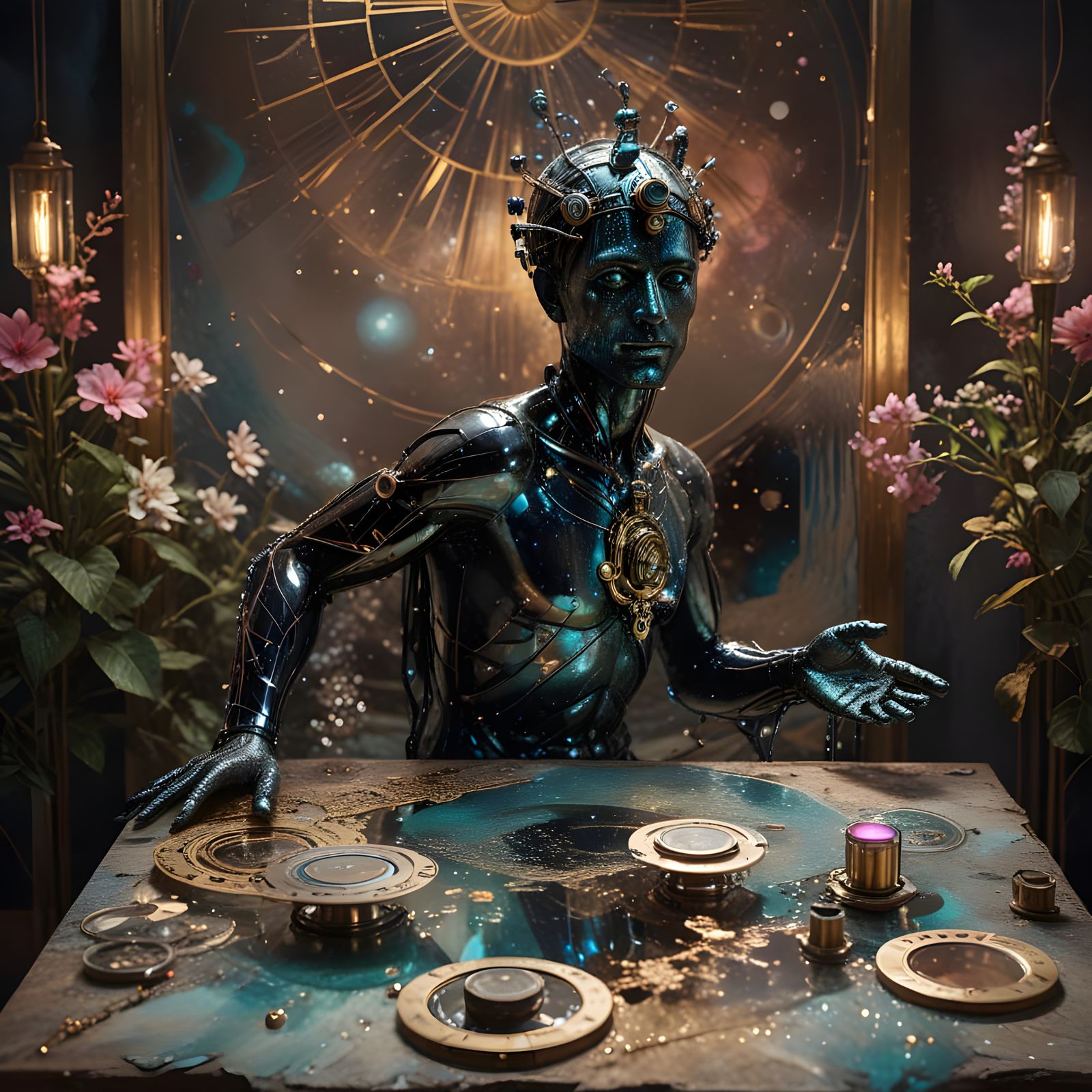 Ephemeral Timeless Odyssey in Vibrant Hues