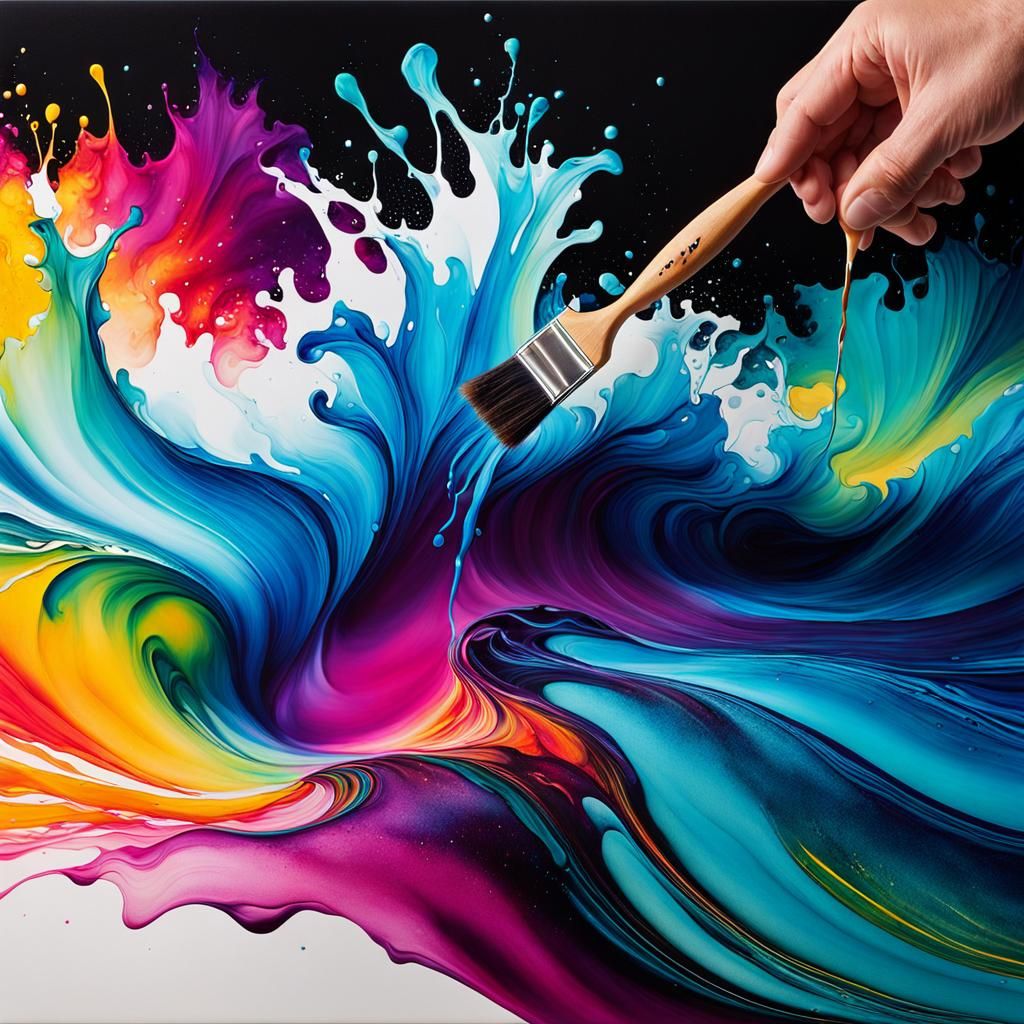 Artist Unleashes Creativity with Vibrant Alcohol Inks