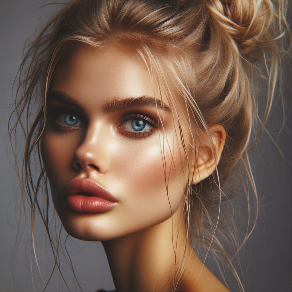 Striking Norse Goddess in Romanticism Art Style