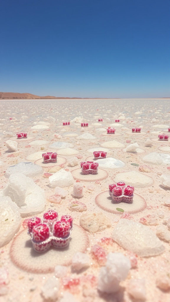 Hypersaline Microbial Ecosystem Inspired by Haeckel and Mead