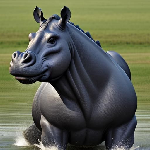 Hippopotamus Horse Hybrid Animal