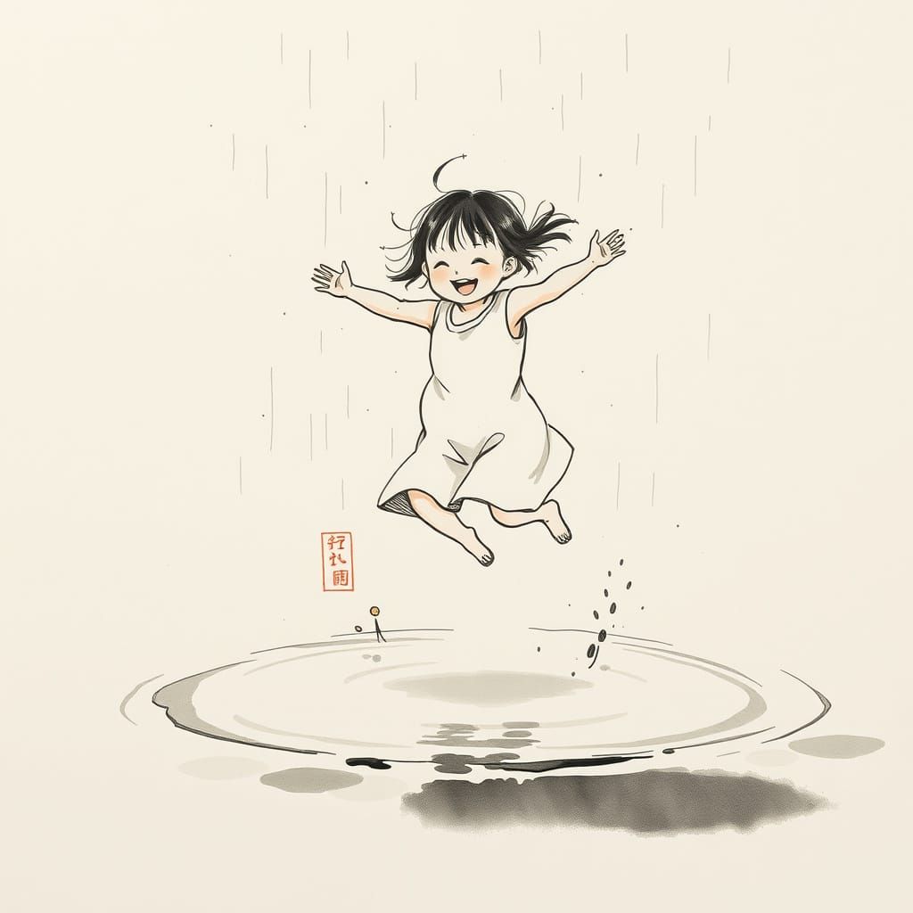 Joy on a rainy day in June