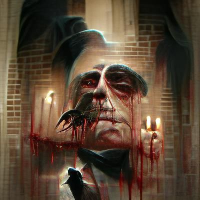 Sinister Godfather Death in Gothic Style