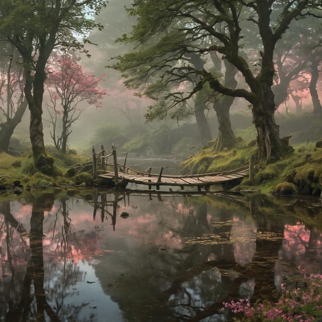 Bridge over calm waters