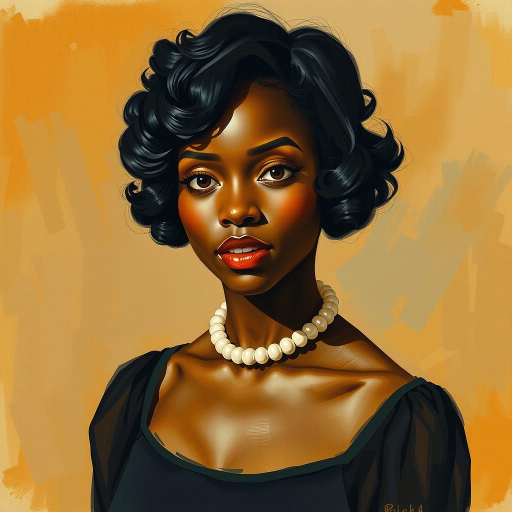 Harlem Renaissance Portrait of Young Woman
