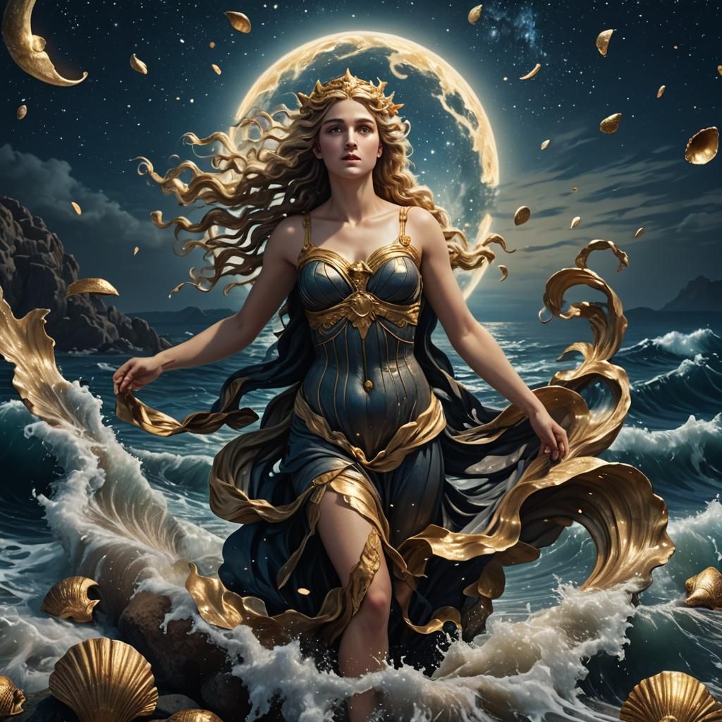 Aphrodite Rises: Greek Goddess Concept Art