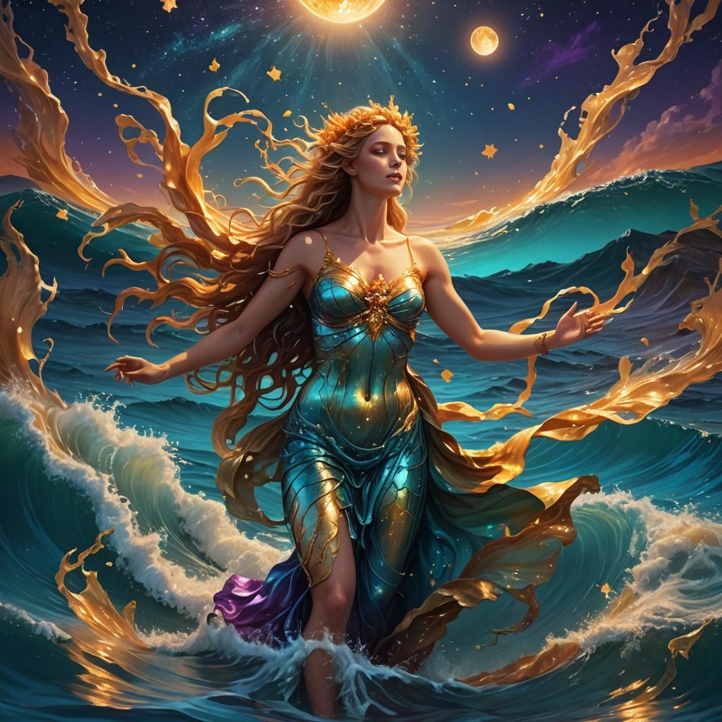 Aphrodite Rising: A Digital Matte Painting