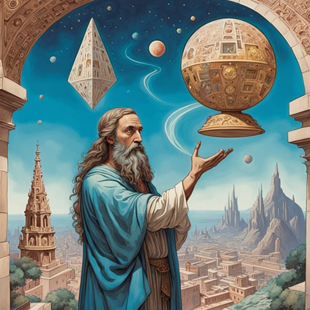 Surreal Cosmic Vision of Pitágoras as Cosmic Philosopher-Sci...