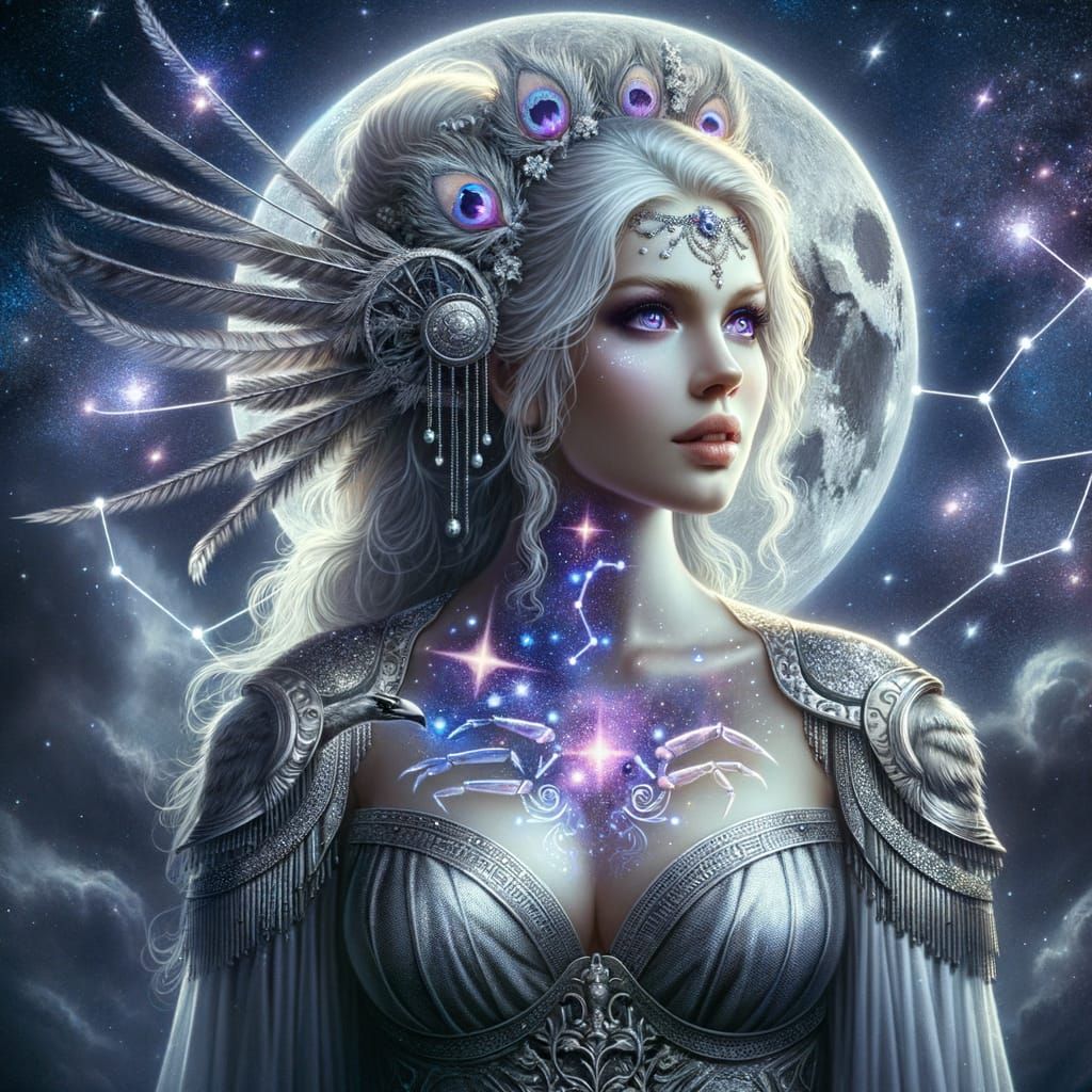 Goddess Hera Creates Celestial Cancer Constellation