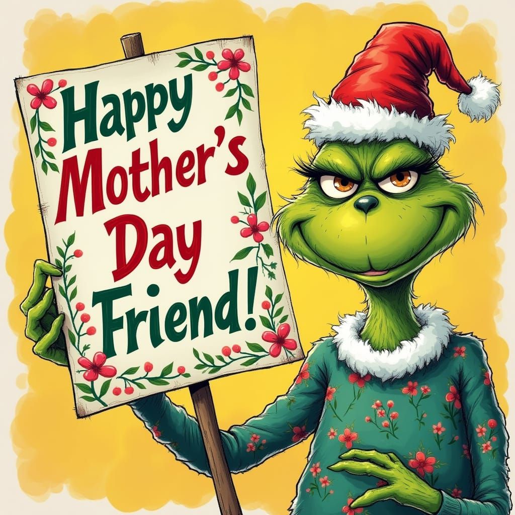 The Grinch Wishes a Sarcastic Happy Mother's Day in Whimsica...
