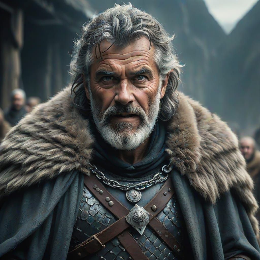 Epic Medieval Warrior in Cinematic Lighting