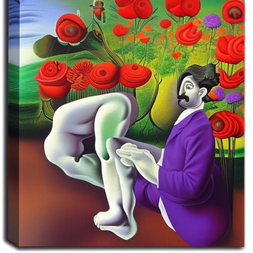 Surreal Meditation on a Blooming Road