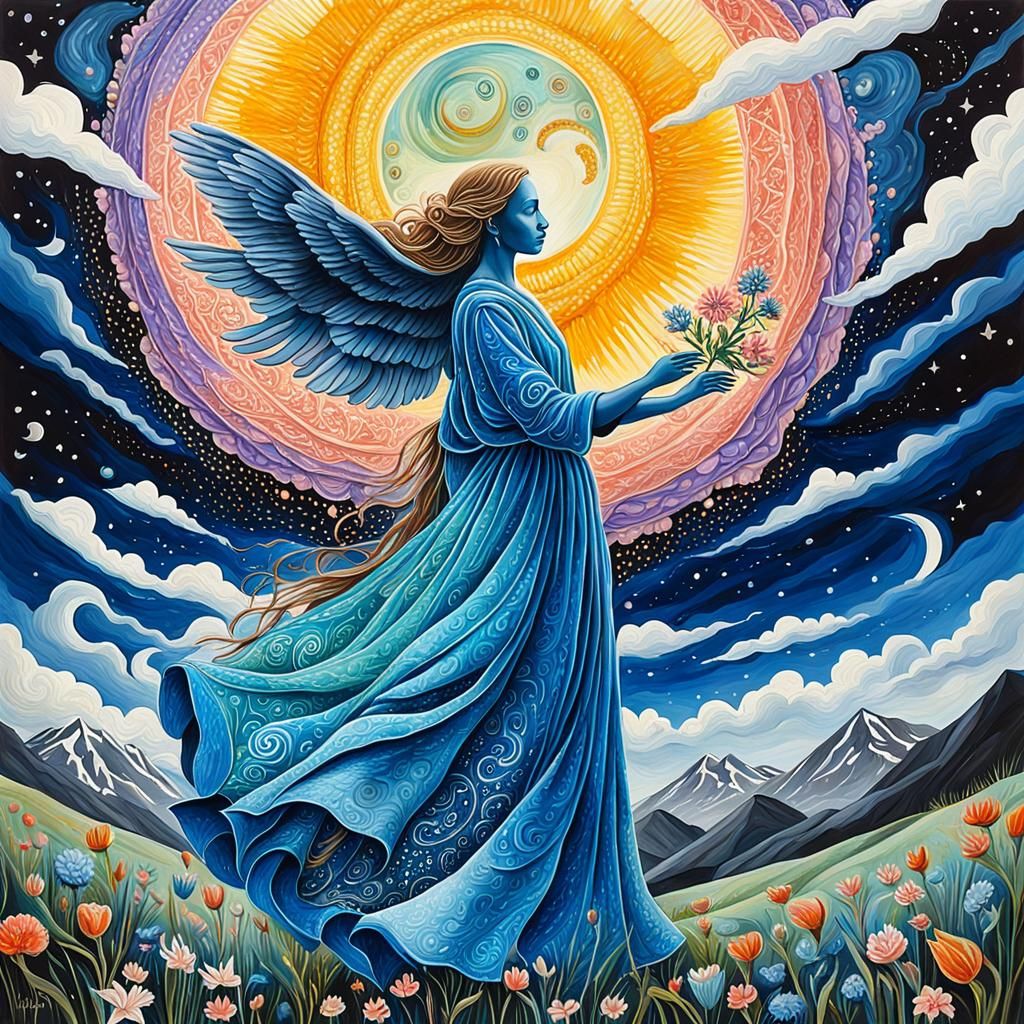 Gouache Painting: A Lover's Earnest Plea