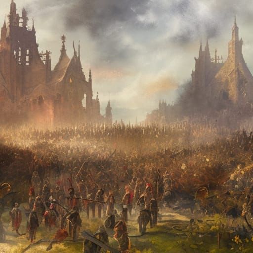 A Plague Tale Requiem in Gouache Style