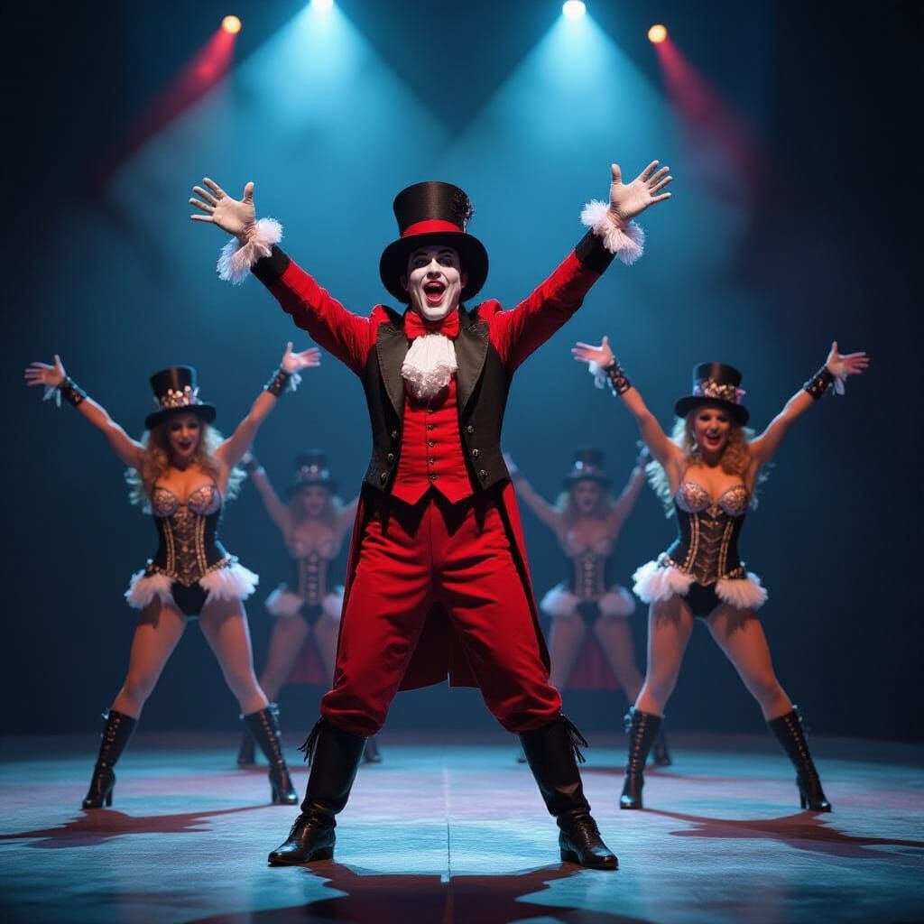 Evil Circus Performers in a Dark Cirque Style