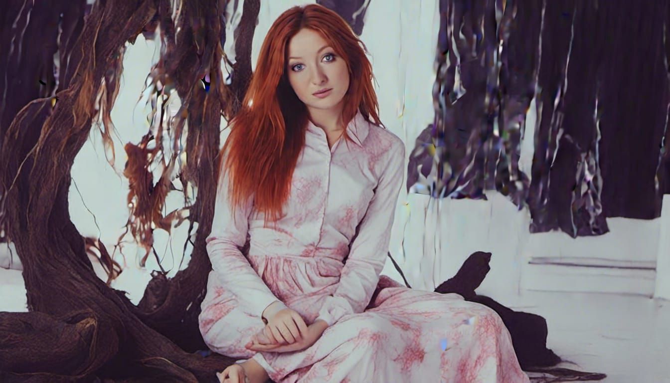 Elf Character Portrait in Unique Style