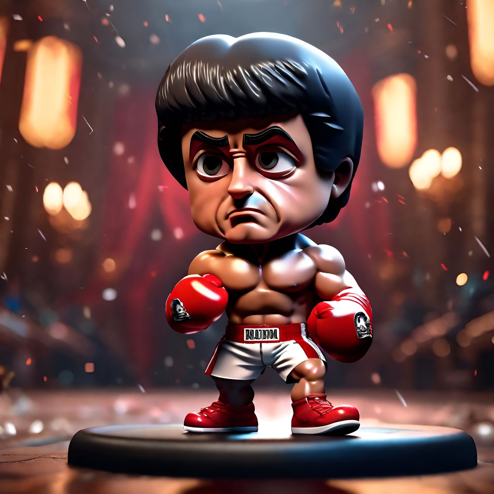 Chibi Sylvester Stallone as Rocky Balboa