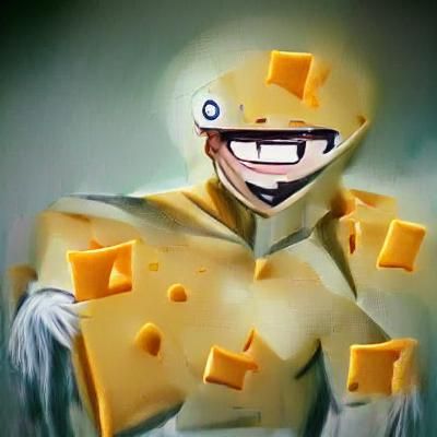Anime Cheese Character Illustration