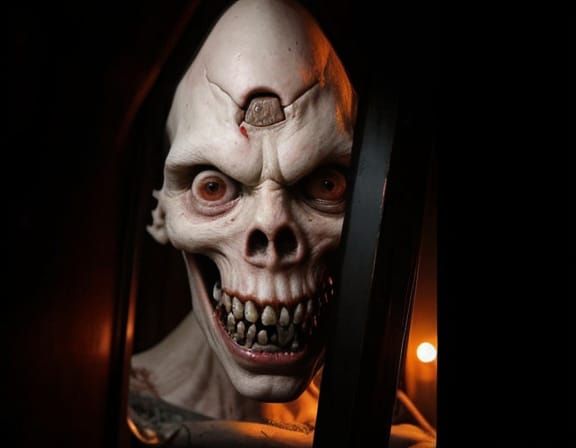 Ethereal Horror in Pale Skin and Dark Eyes