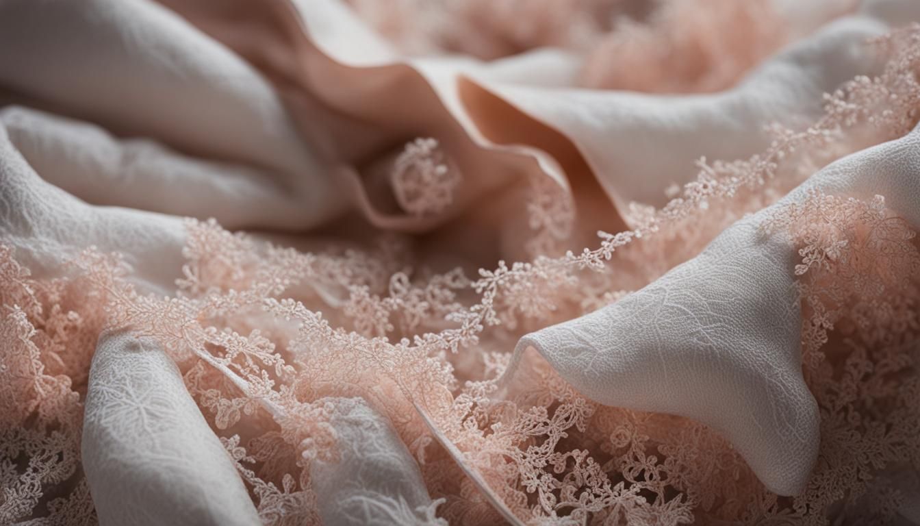 Intricate Lace Scene in Pastel Colors